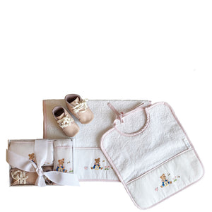 Baby's First Gift Set Teddy Bear Pink