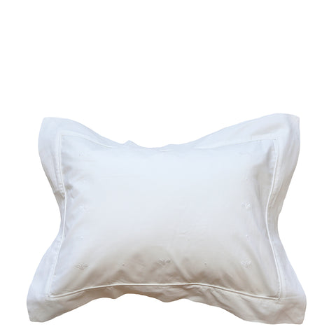 Boudoir Pillow Sham Baby Bees in White