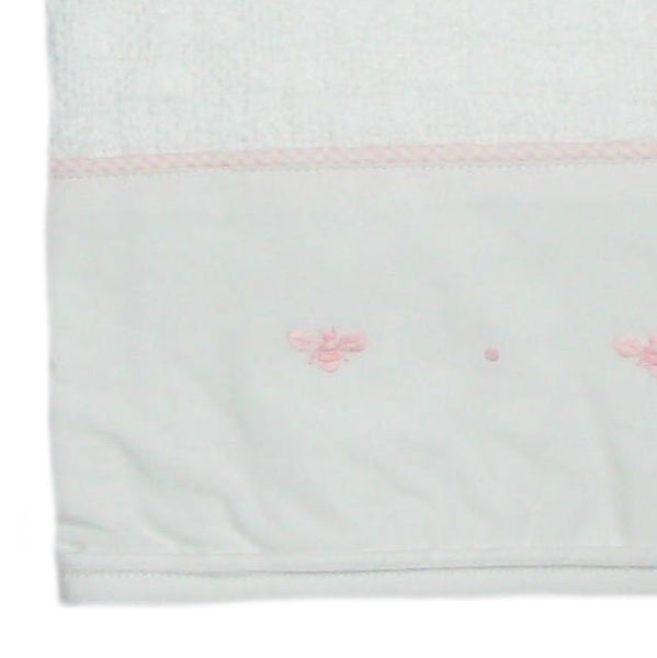 Cotton Baby Blanket Baby Bee With Pink Trim