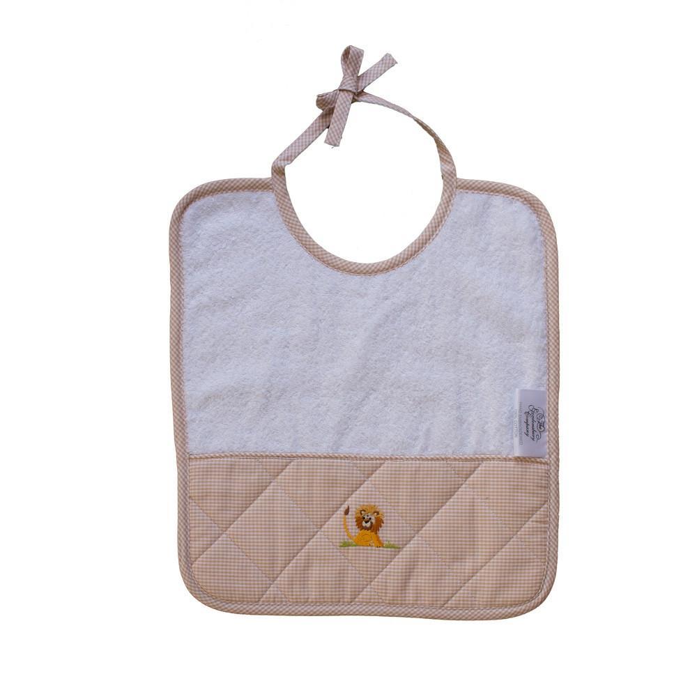 Baby Terry Bib On Safari Beige