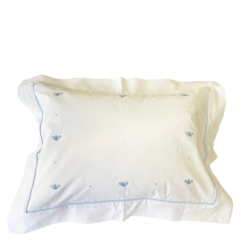 Boudoir Pillow Sham Baby Bee Blue