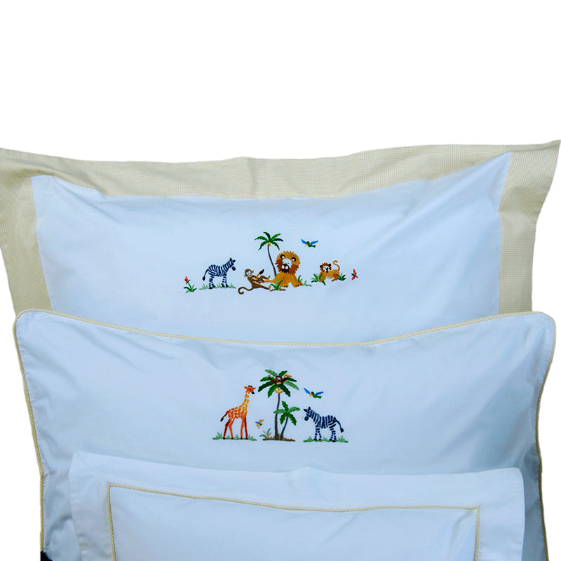 Continental Oxford Pillowcase On Safari Yellow