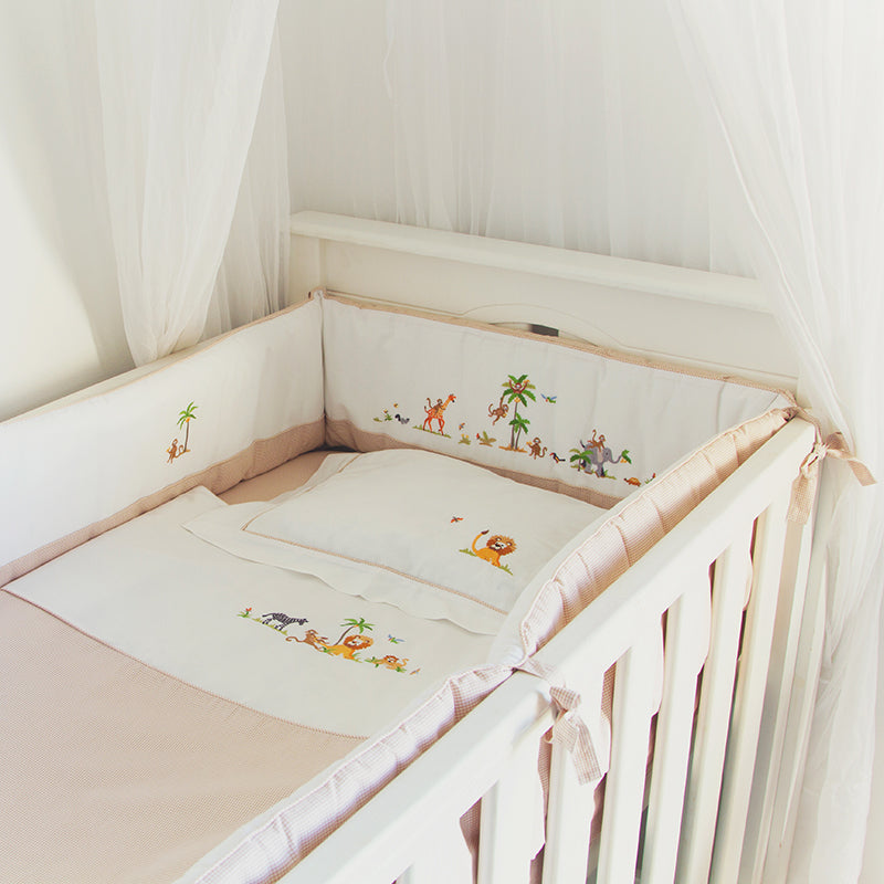 Crib Bedding On Safari Beige