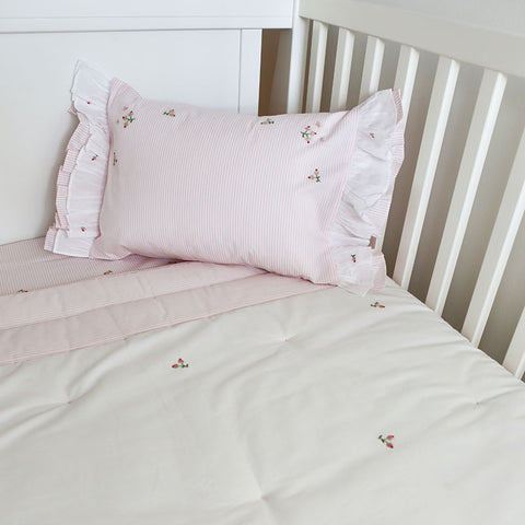 Crib Size Quilt Rosebud Pink