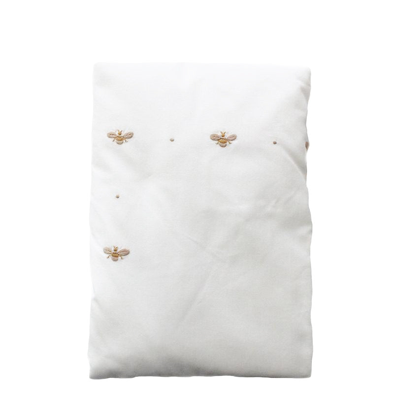 Crib Fitted Sheet Baby Bee Beige