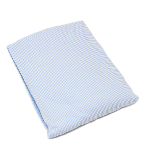 Crib Fitted Sheet Blue Gingham
