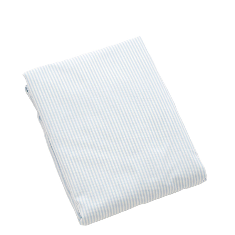 Crib Fitted Sheet Blue Stripe