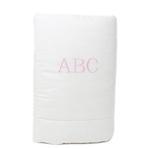 Crib Size Quilt ABC Pink
