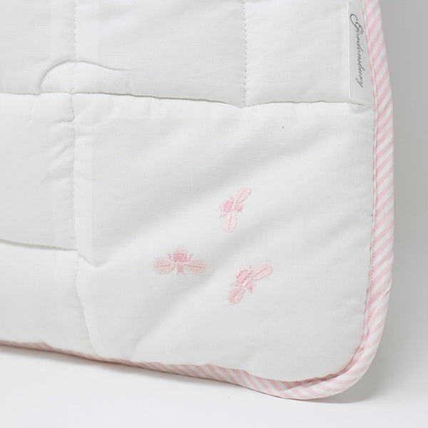 Crib Size Quilt Baby Bee Pink
