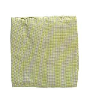 Crib Bed Skirt With Green Gingham