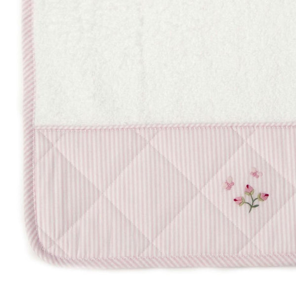 Baby Terry Burp Cloth Rosebud Pink