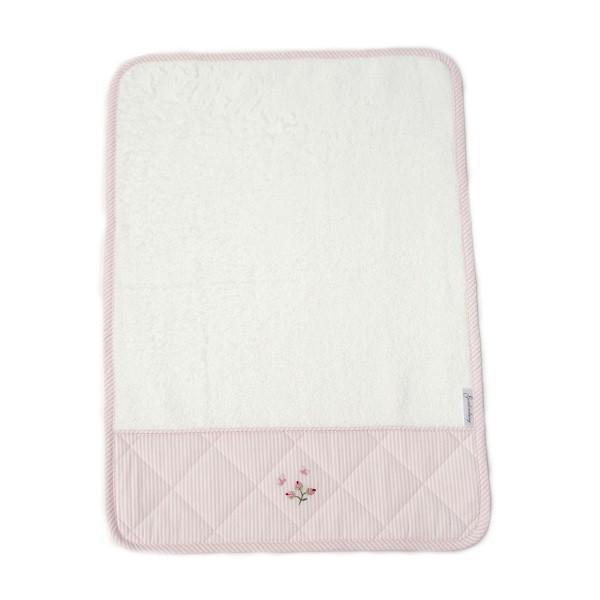 Baby Terry Burp Cloth Rosebud Pink