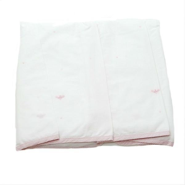 Crib Bed Skirt Baby Bee Pink