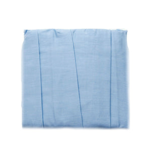 Crib Bed Skirt With Blue Oxford