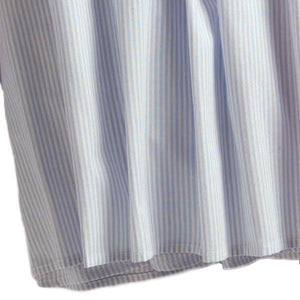 Crib Bed Skirt With Blue Stripe