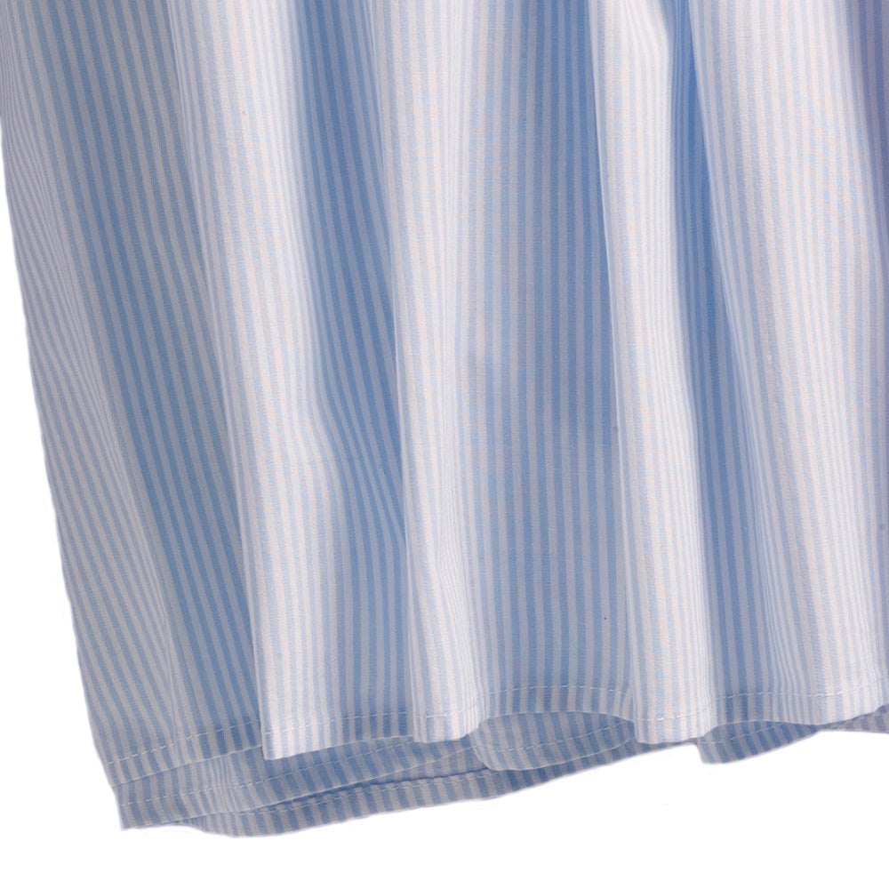 Twin Dust Ruffle Blue Stripe