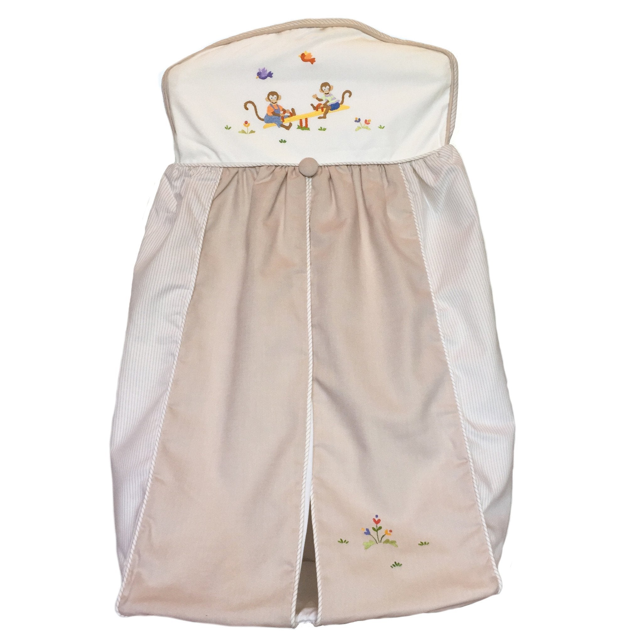 Diaper Stacker Monkey Business Beige