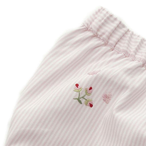 Diaper Cover Rosebud Pink Stripe 6 -12 Months