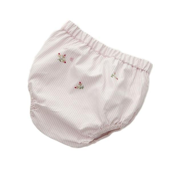 Diaper Cover Rosebud Pink Stripe 12 - 18 Months