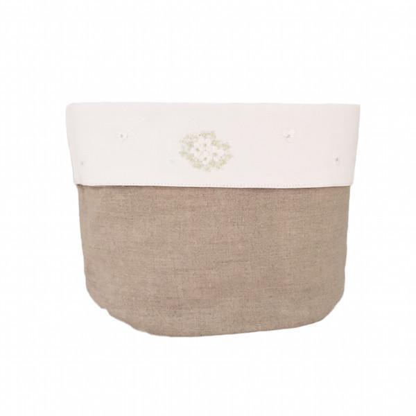 Linen Vanity Holders Large - Natural Hydrangea