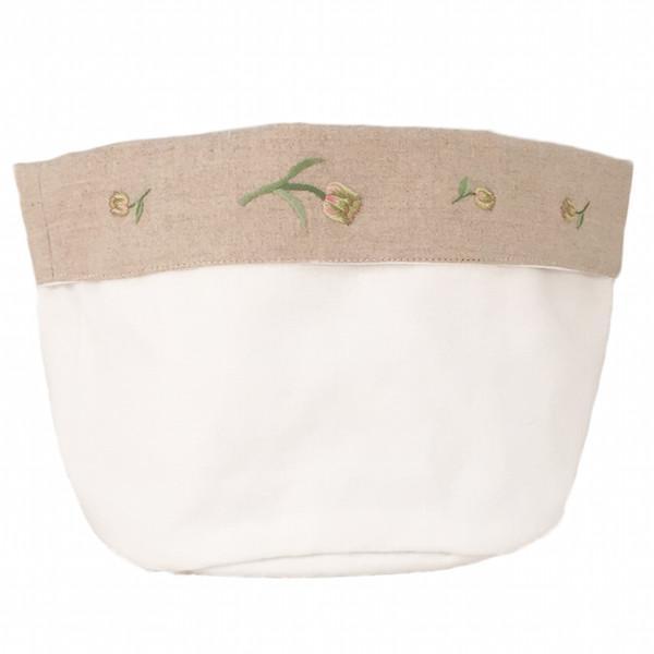 Linen Vanity Holders Large White Tulip