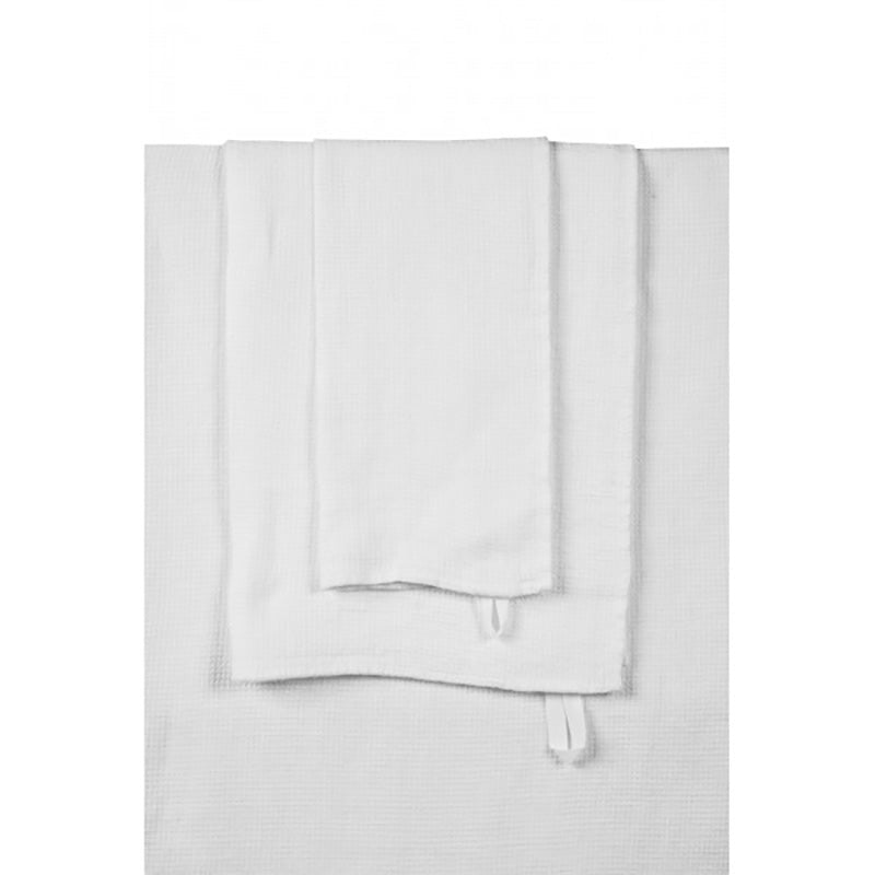 Linen Waffle Hand Towel White