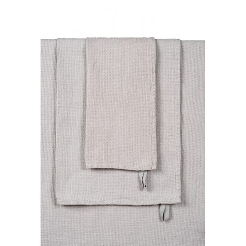Linen Waffle Hand Towel Khaki