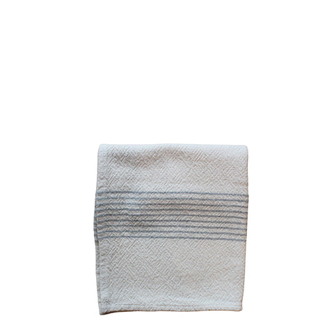 Country Kitchen Towel Pinstripe Grey