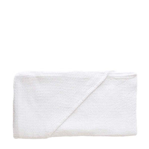 Mungo Cotton Hooded Towel for Baby White