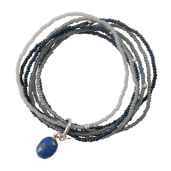 Nirmala Lapis Lazuli Silver Bracelet