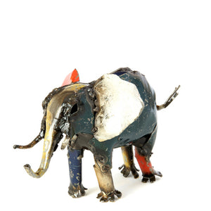 recycled oil drum elephant