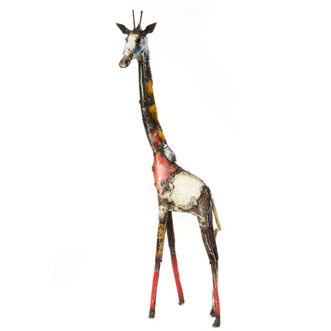 recycled oil drum giraffe