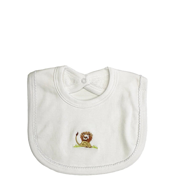  Pima Cotton Baby Bib with Lion