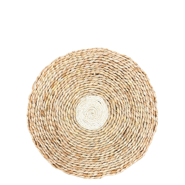 seagrass round placemats - assorted pattern
