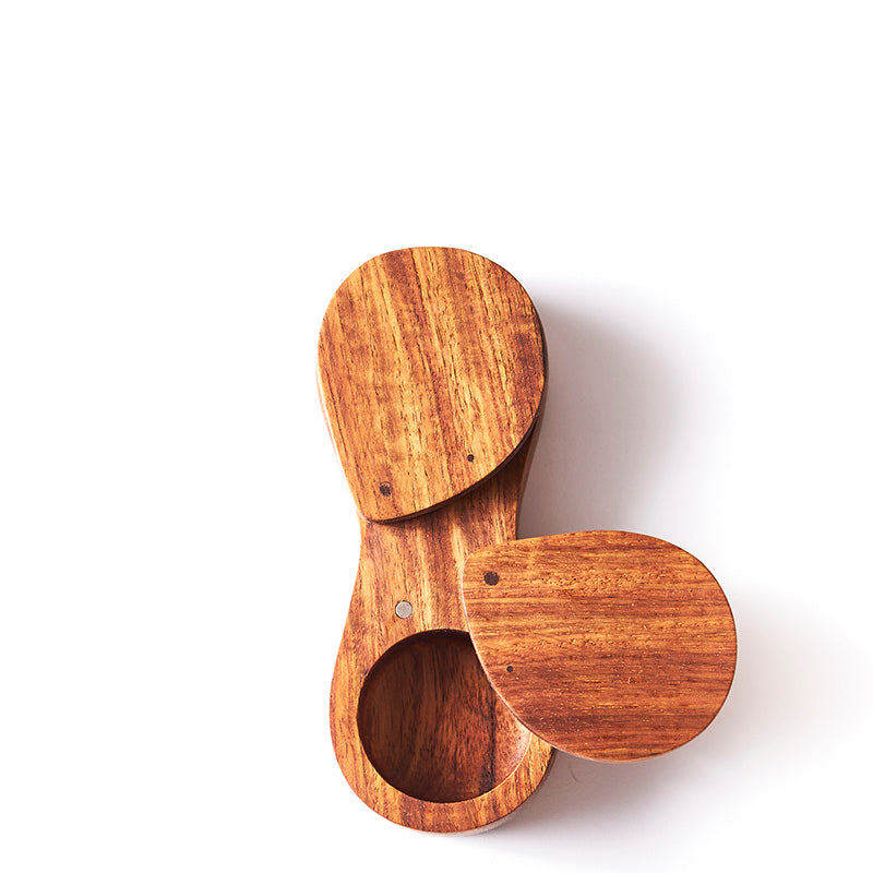 Kiaat Wood Salt and Pepper Holder