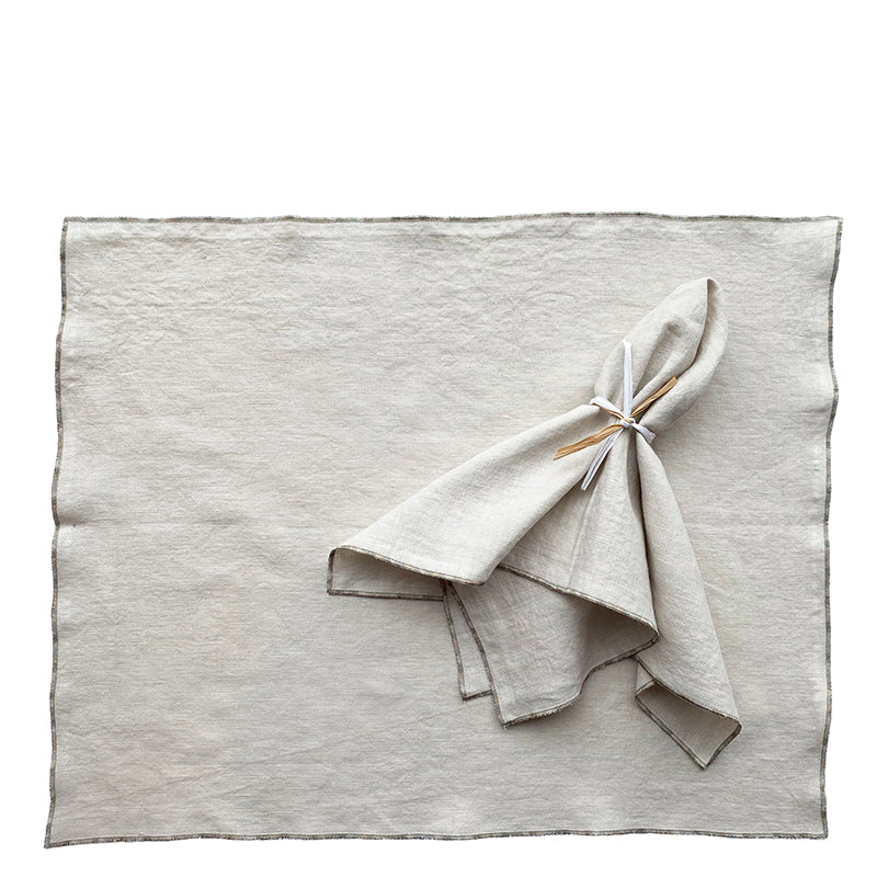 Stonewashed Linen Napkin Natural