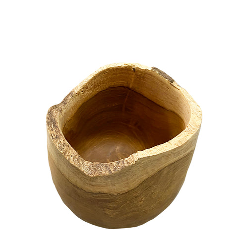 Organic Shape Teak Medium Bowl