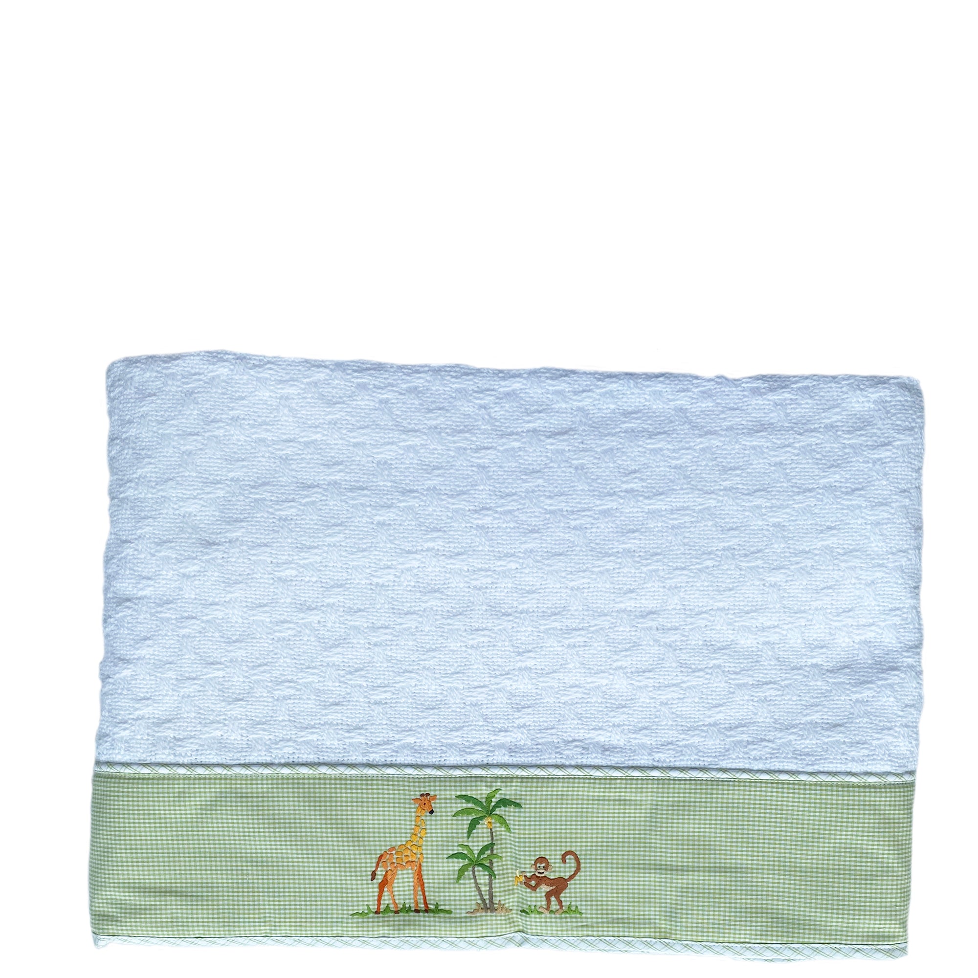 Twin Cotton Blanket  On Safari Green