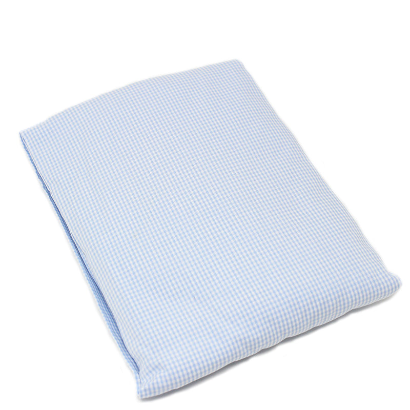 Twin Fitted Sheet Blue Gingham
