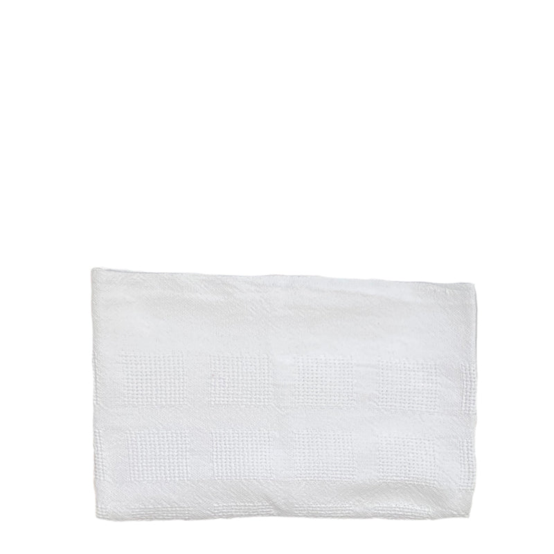 Mungo White Cotton Baby Blanket